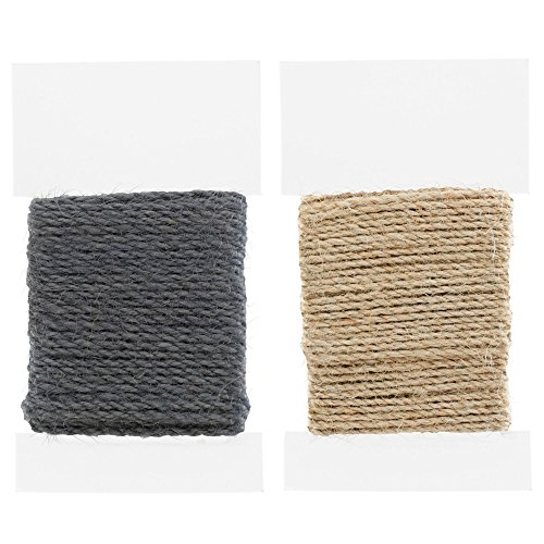 Cuerda de yute para planeta de paracaídas – 2 mm de diámetro – 5 unidades y 50 metros – disponible en una variedad de colores