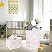 CLOCOR Pink Laundry Basket,Waterproof Nursery Hamper for Baby Girl ,Collapsible Storage Baskets for Girls Bedroom,Kids Toys Storage Bin,Room Decor,Gift Basket（Pink Butterfly