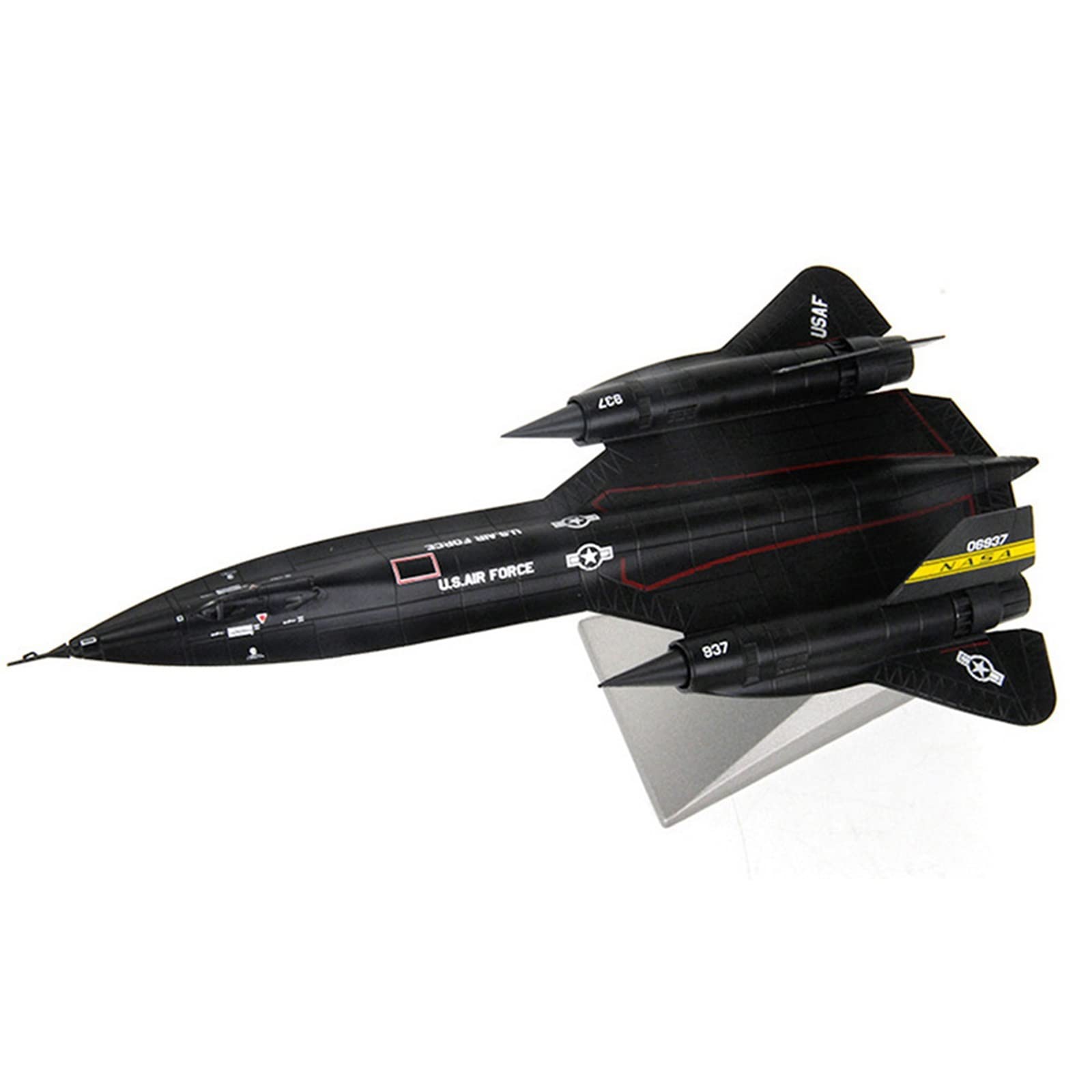 skopiuj model samolotu 1:200 dla amerykańskich sił powietrznych SR-71 Blackbird samolot rozpoznawczy samolot kolekcja myśliwców z odlewanego ciśnieniowo metalu (kolor: B)