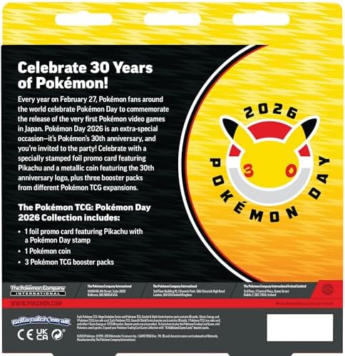 Pokémon TCG: Pokémon Day 2026 Collection (1 laminated promotional card, 1 coin and 3 envelopes) - View 4