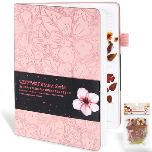 Undatierter, luxuriöser Wochen und Monats Planer zur Steigerung der Produktivität und zum Erreichen Ihrer Ziele, Organizer-Notizbuch, Zeitmanagement, jederzeit beginnen, A5, hält 1 Jahr