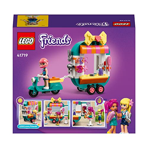 Friends Boutique di Moda Mobile, con Motorino Elettrico, Parrucchiere e Accessori per Mini Bamboline, Giochi per Bambini dai 6 Anni 41719 - Lego - Immagine 7