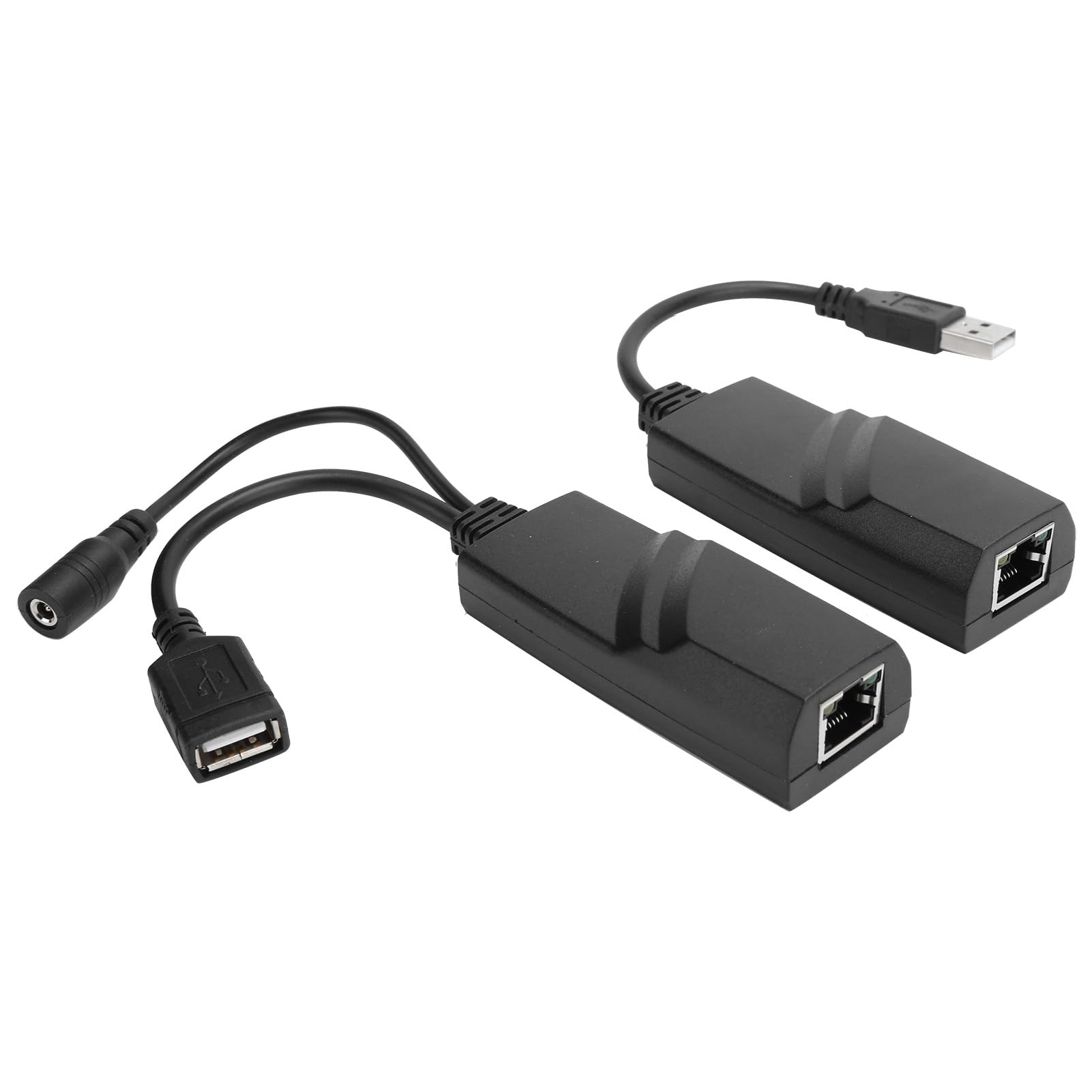 Câble d'extension réseau, Adaptateur de convertisseur USB 2.0 vers RJ45 de Petite Taille Extender CAT5E / CAT6 100-240V pour caméras USB, imprimantes, webcams, claviers(EU)