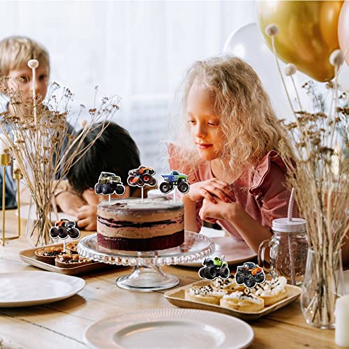 Supoobe 22-0102 24 Pcs Monster Truck Cupcake Toppers thumb #6