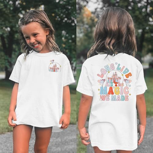 Image of GLIGLITTR Girl Magical Shirt Magic Kingdom Shirt Long Live All The Magic We Made Tshirt Holiday Castle Family Vacation Outfit