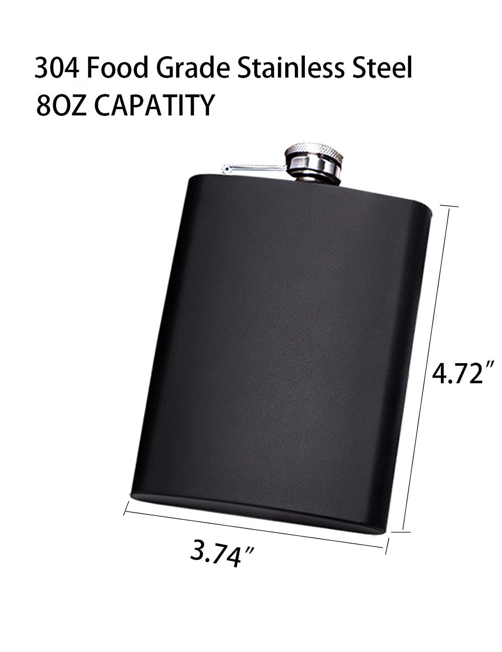 Thermos Cuir Acier Inox 177ml Gravure Cadeau Flasque Personnalisable Cuir - 177ml Acier Inox, Cadeau Marié Cadeau Personnalisé Mariage