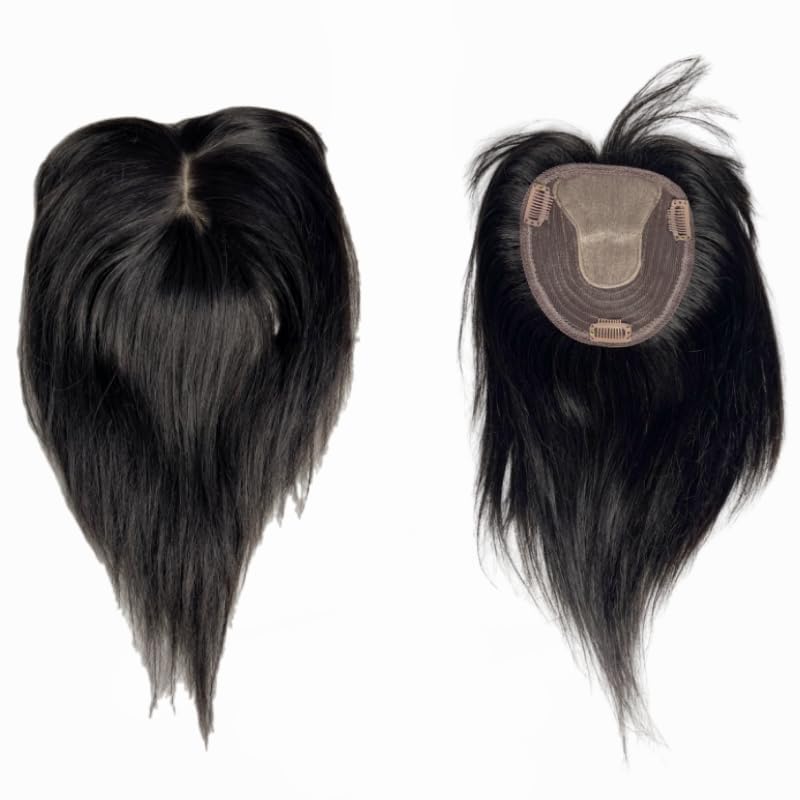 Amazon.com : Human Hair Topper for Women with Bangs Clip In 