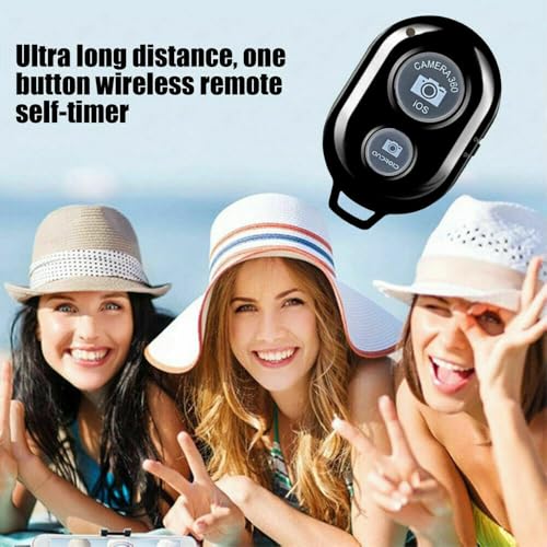 Image of Camera Shutter Remote Control - Bluetooth Wireless Selfie Button Clicker - Compatible with Smartphones and Tablets iOS