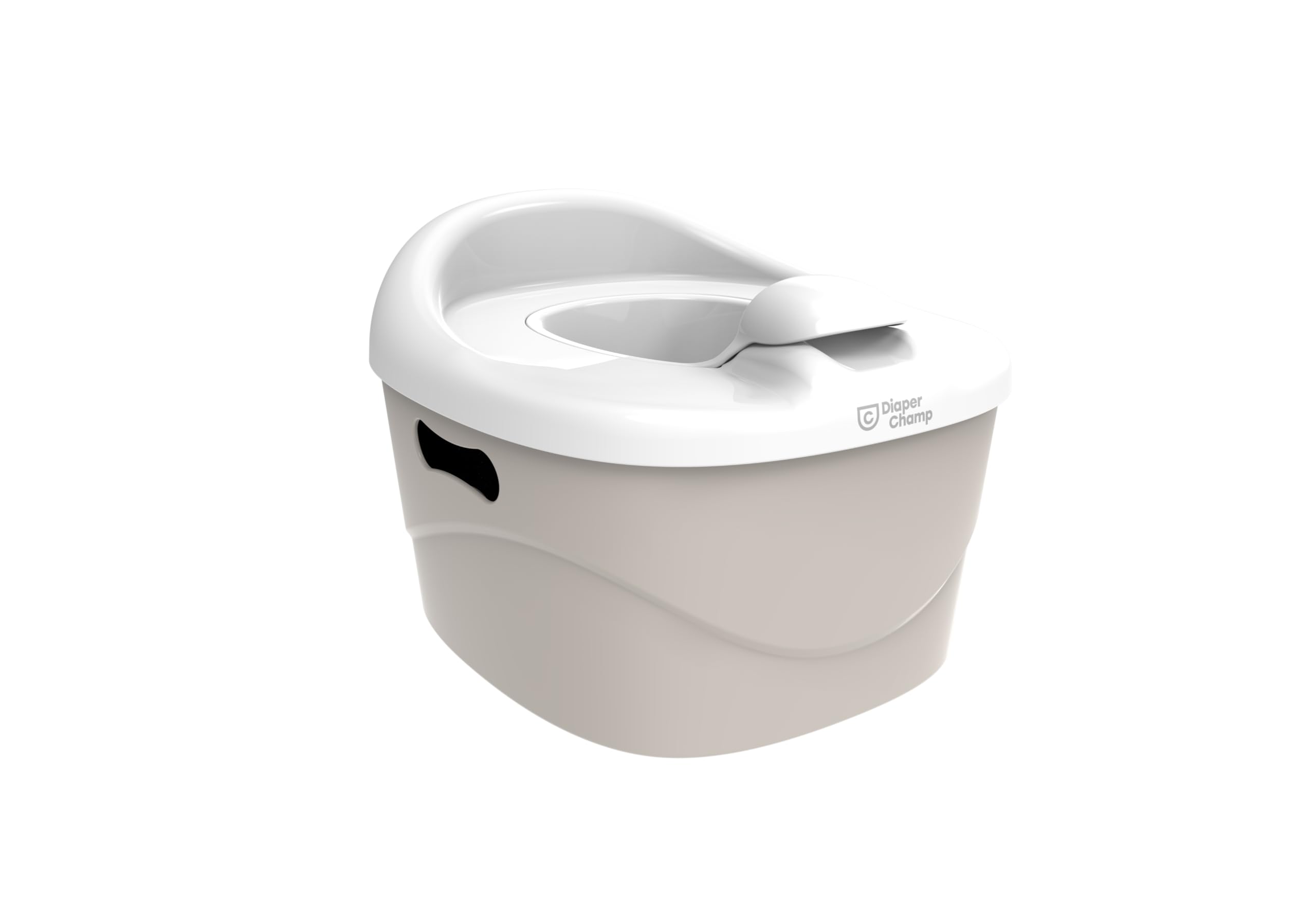 DiaperChamp Potty Set 3 in 1 – Vasino per bambini, sedile WC e sgabello con sgabello per bambini, vasino per bambini, per bagno, WC, sgabello per bambini, colore: beige