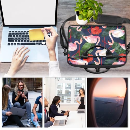 Bolso para portátil Flamingo con correa para hombro 14-15 pulg miniatura 5