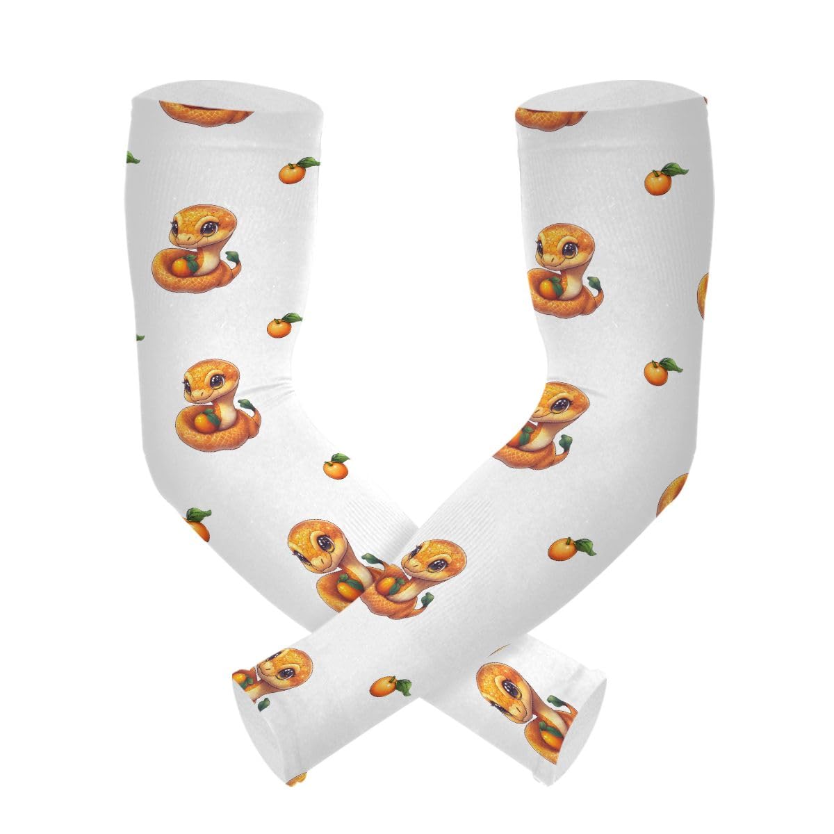 Cooling Arm Sleeves for Men Women UV Sun Protection Arm Covers Snake Compression Sleeves Sports Football Golf Cycling