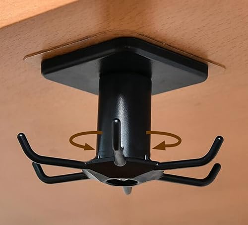 Miniatura 3 de Fineget Ganchos adhesivos de pared para toallas de baño, ganchos para colgar ganchos de cocina, sombrero, toalla, llave, resistente, giratorios,