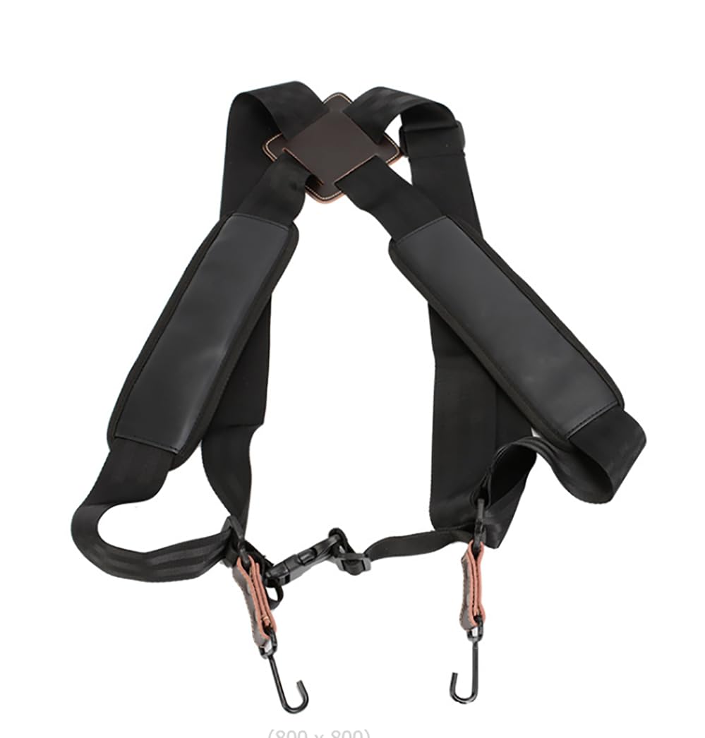 Rluii Adjustable Djembe Shoulder Strap with Thickening Pad/Drum Sling/African Drum Shoulder Harness/African Hand Percussion Accessories (Drum Is Not Including)