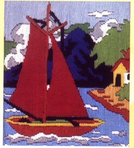 Anchor Stitch Kit-Red Boat