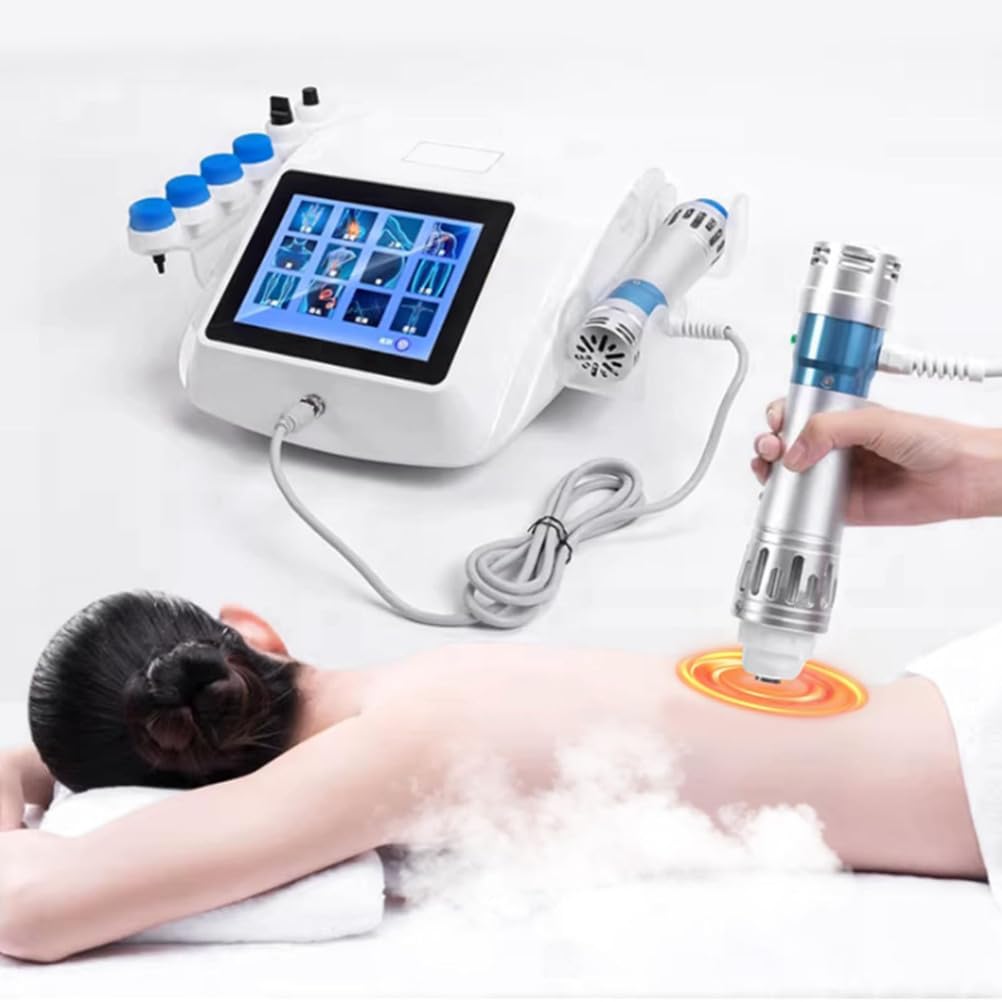 BCBKD Macchina Terapia Ad Onde D'urto Extracorporee, Macchina Professionale Terapia Ad Onde D'urto Extracorporee Elettromagnetiche Eswt ED, Massaggiatore per Il Sollievo dal Dolore