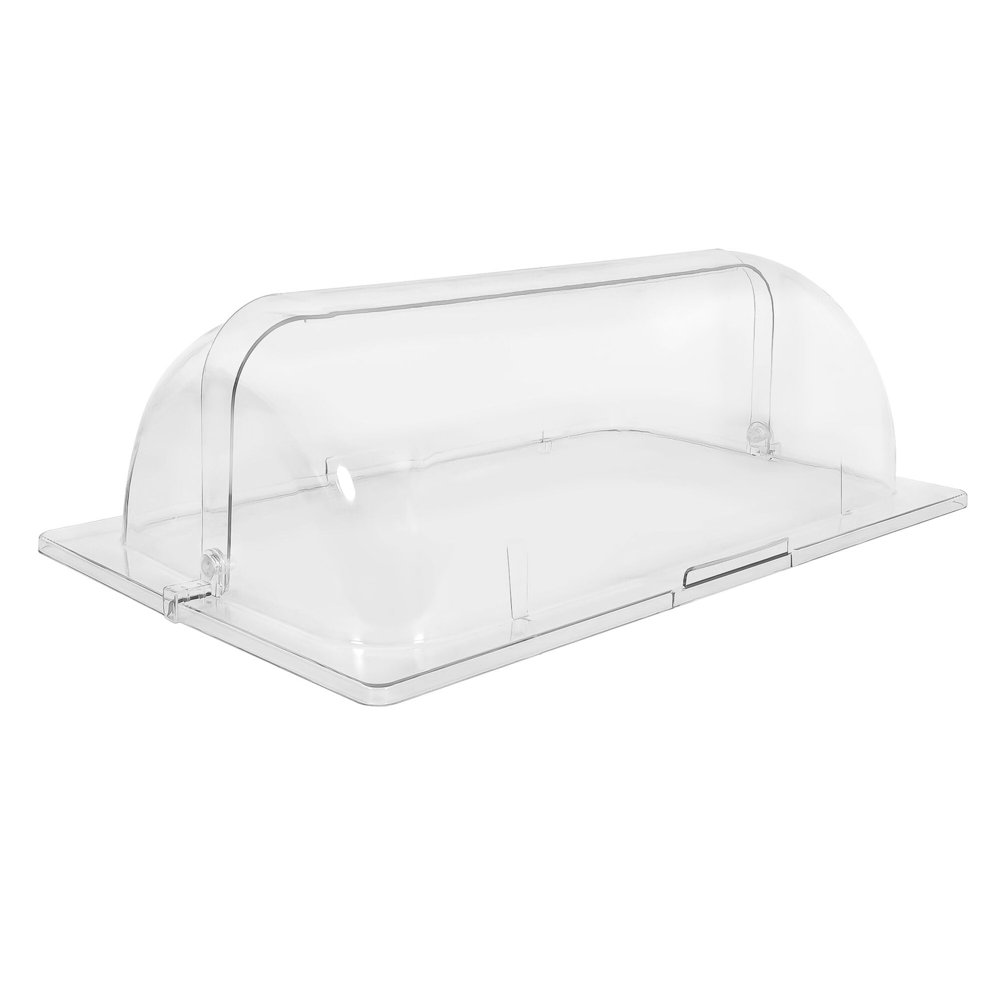 GGM Gastro Rolltop-Haube 1/1 GN 540x335x255 mm | Professionelle Lebensmittelpräsentation, inklusive Kühlfunktion, hygienisch, zeitsparende Reinigung, sofort einsatzbereit
