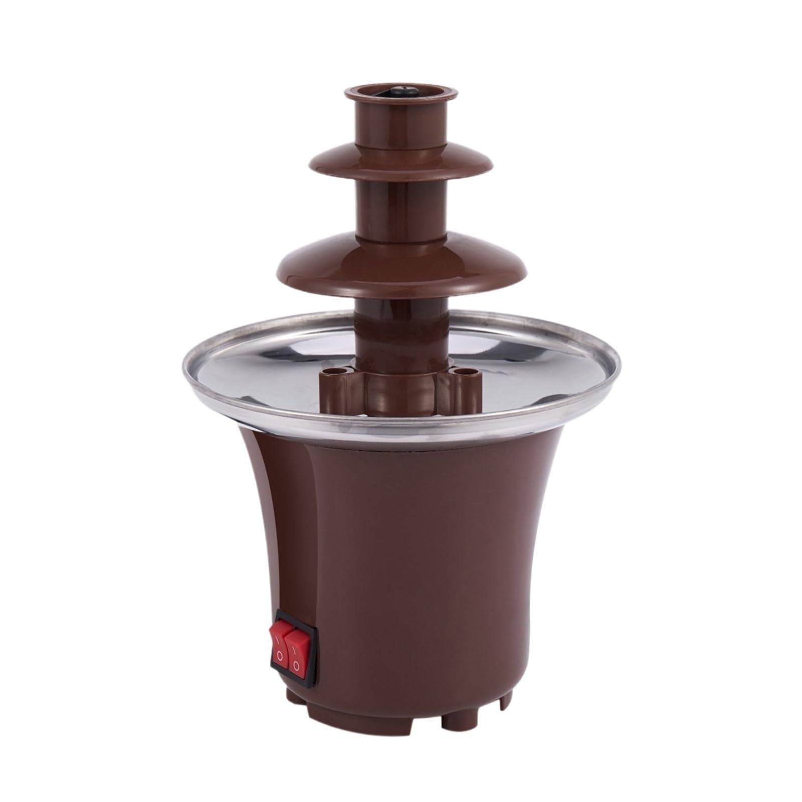 Mini-Schokoladenbrunnen, Drei Schichten, Kreative Schokoladenschmelze Mit Heizung, Fondue-Maschine, DIY-Schmelzwasserfall-Topf For Schmelzen GleichmäßIger Kontinuierlicher Fluss