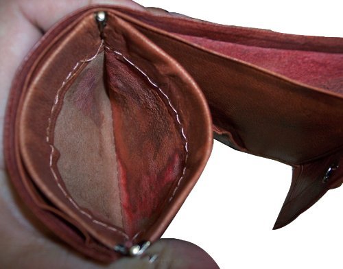 Treasures Of Morocco Moroccan Handmade Wallet Credit Card Leather Coin Change Pocket Small Brown3