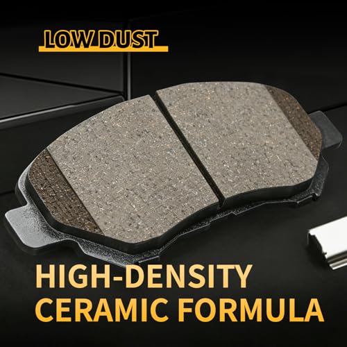Image of Front and Rear Brake Pads Set Compatible with 2014-2017 Nissan Juke(Nismo RS);Compatible with 2009-2014,2016-2018 Maxima;2009-2012 Nissan Sentra(SE-R Spec V)(D1374+D1288)