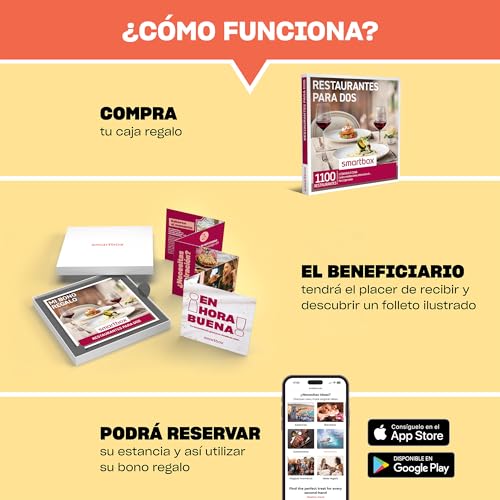 Miniatura 5 de Smartbox Caja regalo Restaurantes para dos , Idea de regalo para parejas , 1 comida o cena para 2 personas
