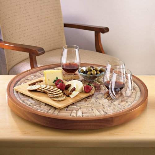 Wine Enthusiast Wine Cork Lazy Susan Kit