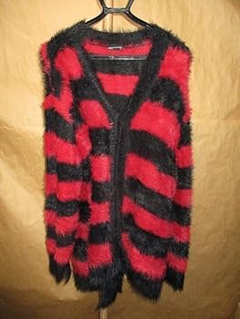 lad musician 17aw アクリル カーディガン モヘア 黒ボーダー lad musician 17aw アクリル カーディガン モヘア 黒ボーダー