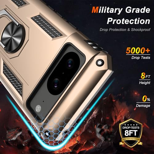 Coque Google Pixel 8 LUMARKE avec béquille et anneau magnétique de protection - 2