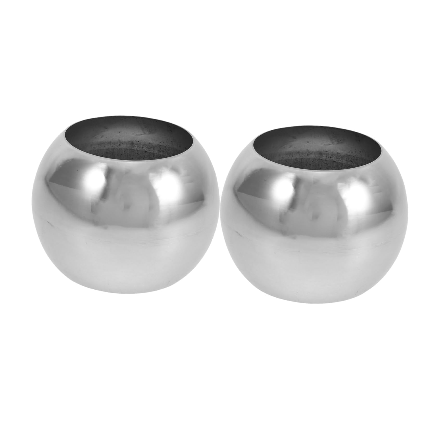 VICASKY Garden Decor Balls Stainless Steel Pond Decoration Balls with Holes Outdoor for Home Decor