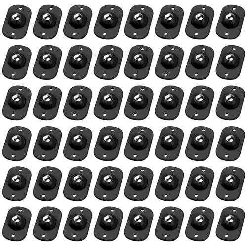 Image of TRVL FIELDER Self Adhesive Caster Wheels, Appliance Rollers Appliance Slider for Kitchen, 360 Swivel Small Casters - Solve Coffee Maker Air Fryer Small Appliances Countertop Sliding (Black - 48 Pcs)