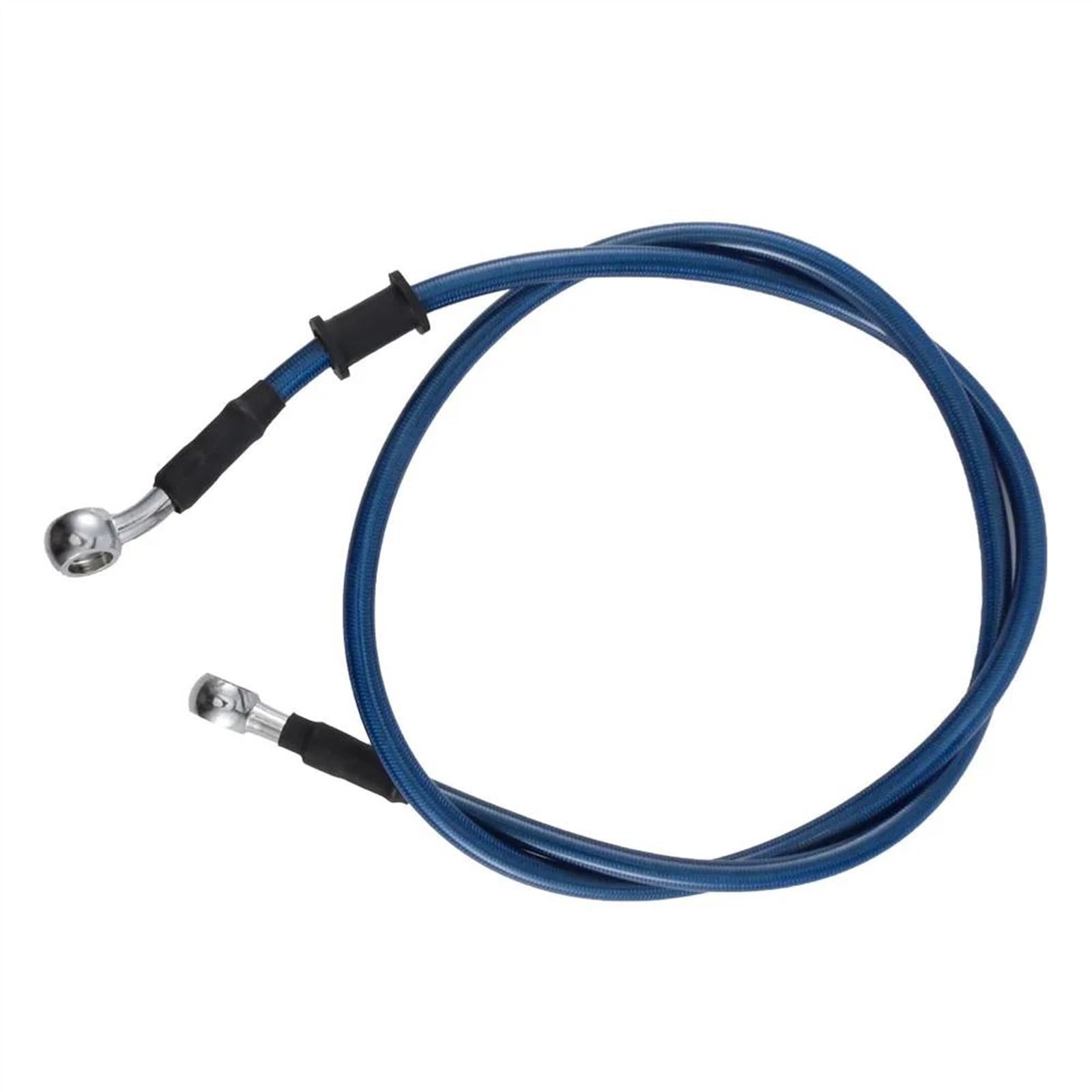 Ksxzw Blue Motorbike Part Motorbike Spare Part Motorcycle Brake Clutch Oil Hose Braided Steel Tube Pipe Line Cable 90Cm One Side Connector 28°