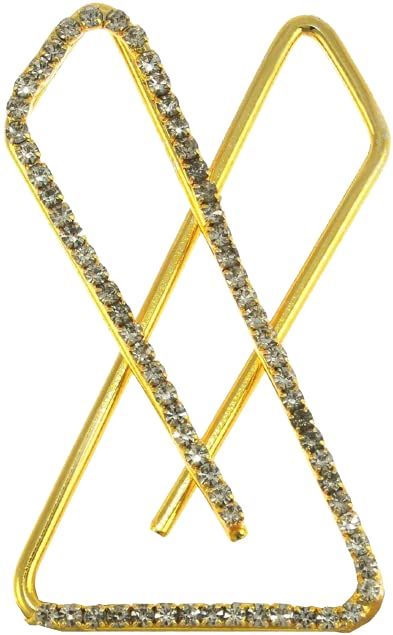 advancedestore Fashions Rose Gold X Safety Saree Pin With Stones brooch hijab pins for draping Sadi Sari For Women-picture-18