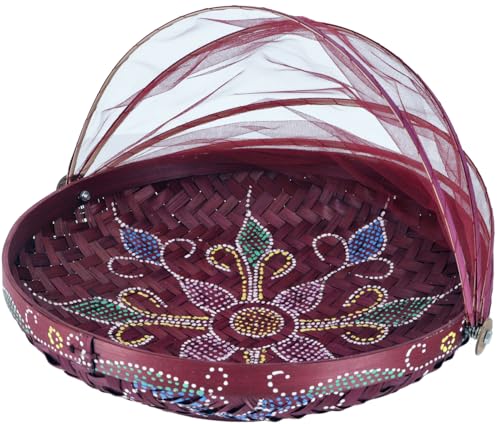 Guru-Shop Corbeille à Fruits Anti-mouches en 3 Tailles - Aubergine/peinte, Taille : 35 cm Ø, Accessoires de Cuisine et Divers