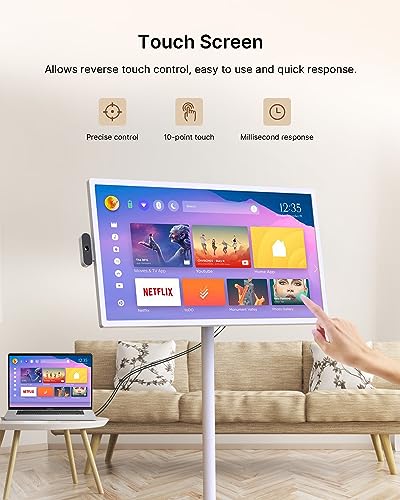 ApoloSign-32-Standbyme-1080p-Portable-Monitor-with-LG-Incell-Touch-Screen-Android-OSSupport-Google-Store-Built-in-Battery4-6H-Full-Swivel-Rotation-Remote-Control