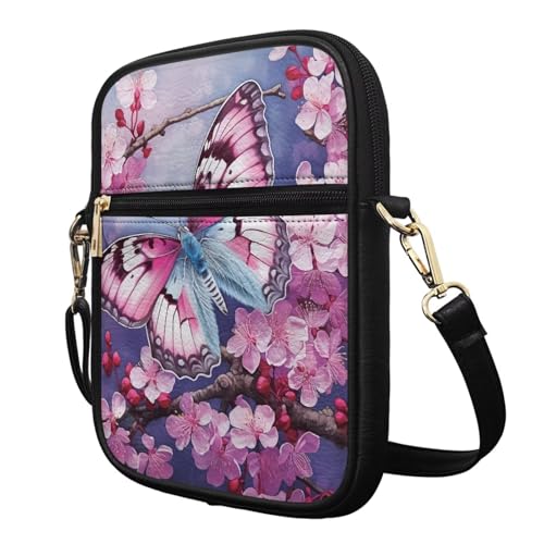 Leather Crossbody Purse Women's Cell Phone Shoulder Handbags Multi Pocket Crossbody Bag Messenger Bag2