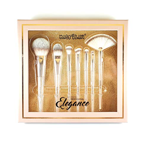 Kit Profissional Elegance Macrilan Ed700 Com 7 Pincéis