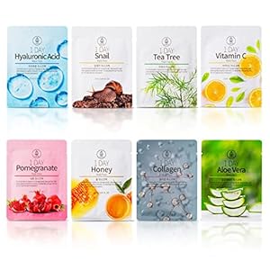 MED B 8 Tage Behandlung Hautpflegeset | Bio-Zutaten | Gesichtsmaske Hautpflege | Feuchtigkeitsspendende Gesichtsmasken…