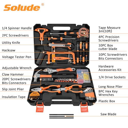 182-Piece Home Repair Tool Set for Homeowners