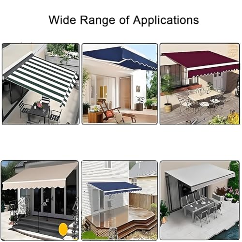 Toldo retráctil de poliéster 280g de 800x300 cm para terraza 6