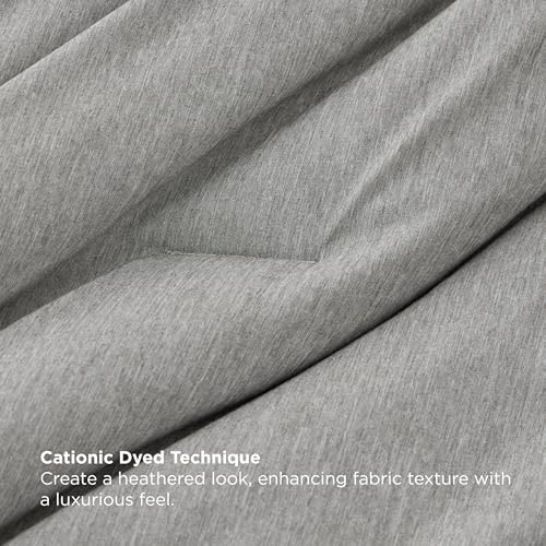 Image of Bedsure Full Comforter Set Dark Grey - Bed in a Bag Full Size Bedding 7 Pieces, Cationic Dyed Bed Set Gift for Family, Dark Grey Soft Bedding for All Seasons Comforter with Sheets, Pillowcases & Shams