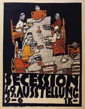 Peinture à l'huile Egon Schiele Forty-Ninth Secession Poster 1918 affiche dart en toile 36x48