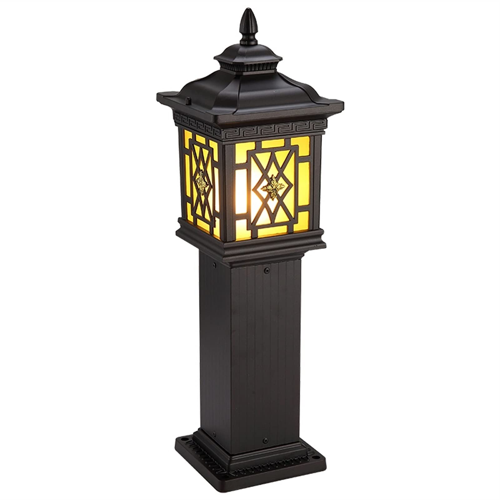 Lámpara de Columna Exterior Europea IP54 Impermeable para jardín comunitario, Villa, Patio, sobre Carretera, bolardo de Aluminio Fundido a presión, farola de Poste Alto p,80cm
