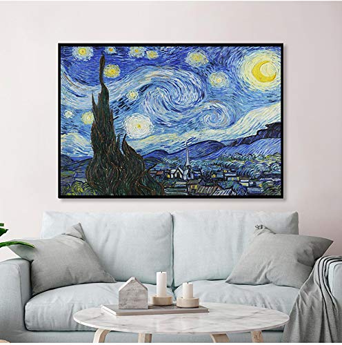 Vincent Van Gogh beroemde kunstenaar kunstdruk wandschilderij canvas olieverfschilderij Home Wall Decor Artwork 60x85cm… - Afbeelding 5