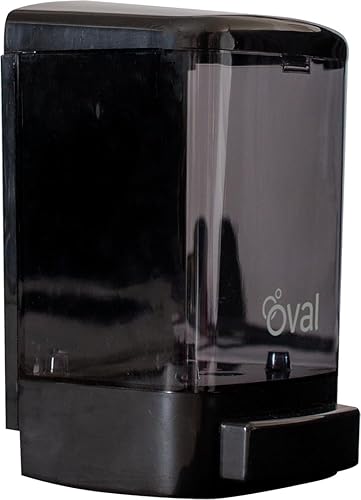 Miniatura 7 de OVAL - Dispensador de jabón de montaje en pared recargable de 33.81 onzas  33.8 fl oz  Paquete de 2 desinfectantes de manos comerciales, dispensador
