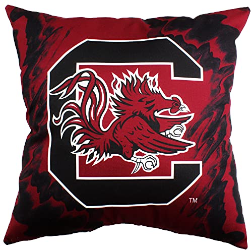 Image of South Carolina Gamecocks 2 Sided Color Swept Decorative Pillow, 16 inch, Made in The USA