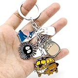 Muy bonito. Switty My vecino totoro gato bus negro polvo llavero