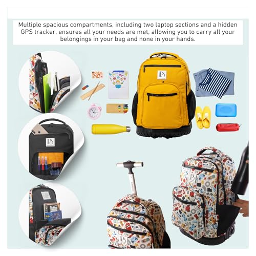 Rolling Trolley Backpacks (Sage)4