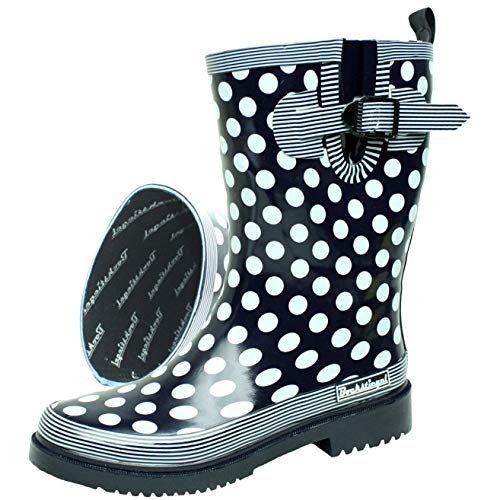 Gummistiefel Extra Weit Damen - Wasserdichte Regenstiefel Gelb Rutschfest