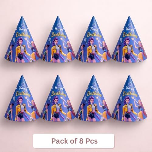 Image of Wanna Party Korean Pop Band Theme Birthday Hats - Stylish Party Caps for Kids, Teens & Fans | Korean Pop Theme Celebration Accessories for Birthday Decorations