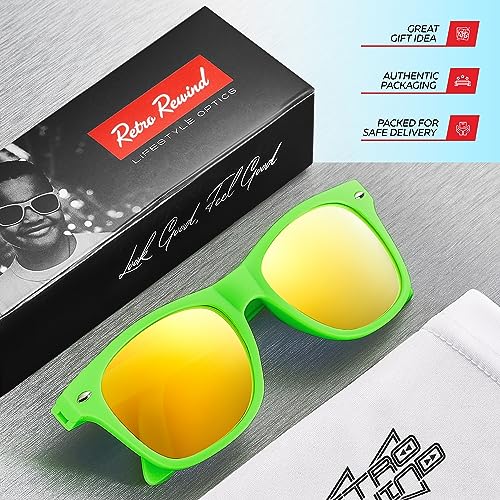 Image of Retro Rewind Kids Sunglasses for Boys Girls Age 3-12 - Shatterproof UV400 Toddler Children Sun Glasses