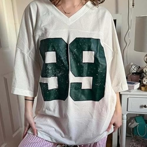 Short Sleeve Shirts Graphic Tees Y2k Summer Tops 2024 Women Jerseys Y2k Oversized Jersey Oversized Jersey for Women4